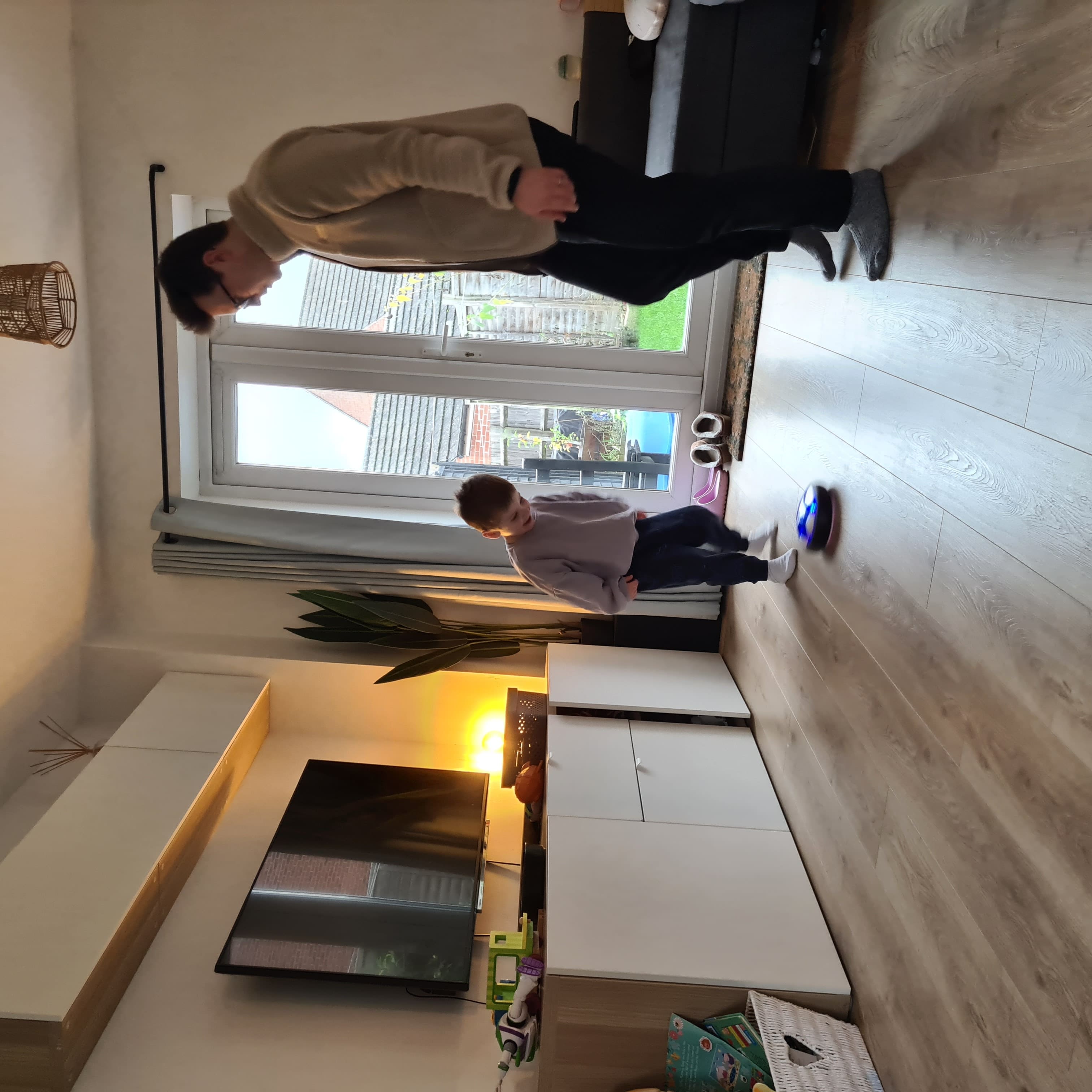 KiddoSpace™ - Hover- fotboll med LED-ljus för  Barn