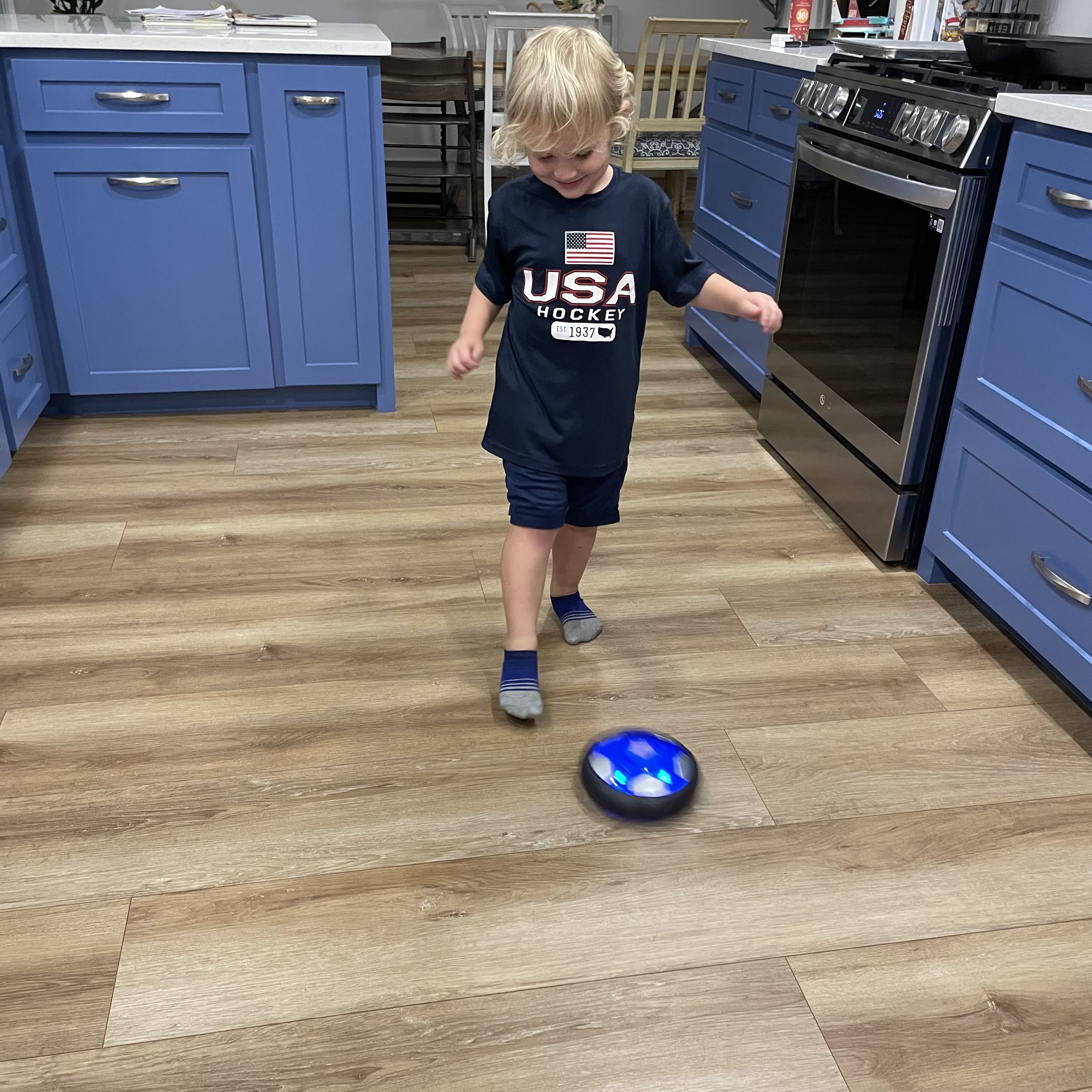 KiddoSpace™ - Hover- fotboll med LED-ljus för  Barn