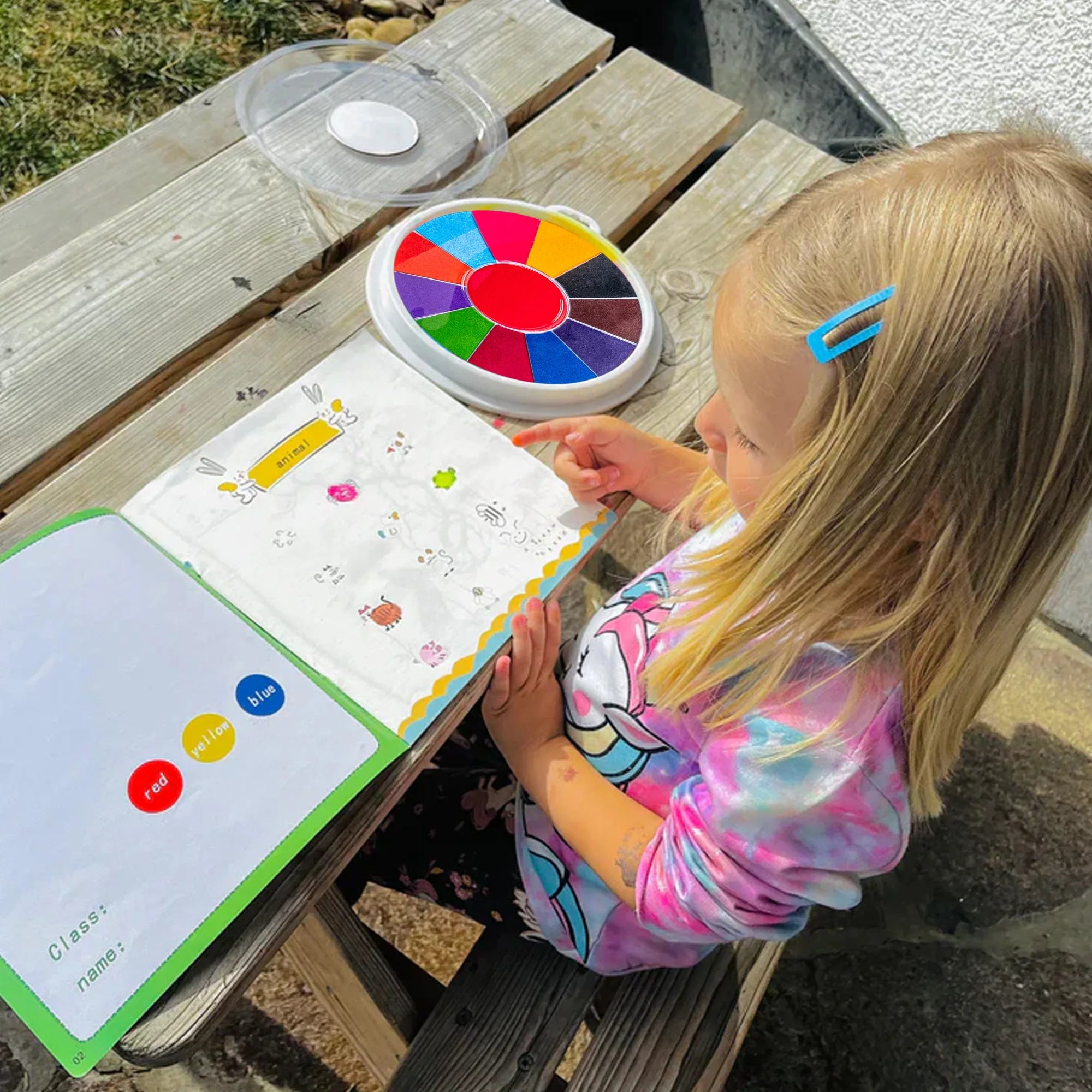 KiddoSpace Fingerfärgset